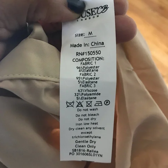 House of CB Wonmen Railea Nude Corset Ruched Midi Sheer Chiffon Dress NWT - Picture 9 of 9